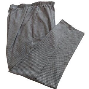 Briggs NY | Houndstooth Black & White Elastic Waist Pants | Size 16T
